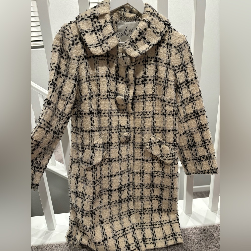 milly plaid coat gossip girl type coat